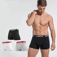 Sports Style Short Boxer Briefs Underwear Cotton Polyester Blend Seamless Wireless Breathable Moisture Wicking All Seasons