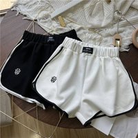 Clothing Contrast Wide Leg Shorts Summer Students Thin Loose Slim All Match Leisure Sports Running Hot Pants