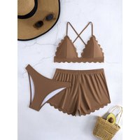 Clothing Three Piece Swimsuit Tether Sexy Beach Split Bikini Swimsuit