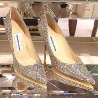 Shoes Wedding Dress Two Wear Bridal Crystal Dress Annual Sequin High Heels Engagement Shoes Stiletto Heels