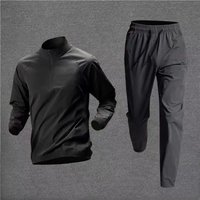 Physical Examination Training Stand Collar Long Sleeved Quick Drying Breathable Zipper Set Sports Track