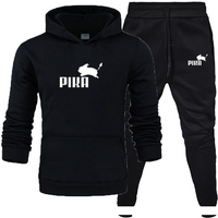 Spring and Autumn Manufacturer Loose Large Size Fleece Hooded Sweatshirt Men and Women Couple Sweatshirt Set
