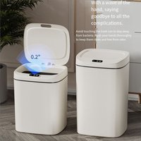 Smart Home Trash Can Automatic Induction Household Living Room Bedroom Kitchen Trash Can High Value