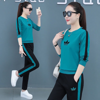 Clothing 775#sports suits spring autumn loose long sleeved large running casual wear two piece suit