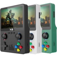 New Consoles X6 3.5Inch IPS Screen Handheld Player Dual Joystick 11 Simulators GBA Video Game Console for Boy