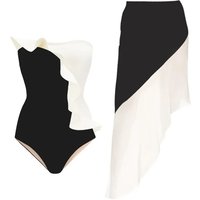Clothing Sexy Backless One Piece Swimsuit Female Tight Retro Mesh Skirt Swimsuit