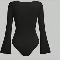 ββ" Solid Bodysuit β Slim Fit Jumpsuit Top Layering & Styling"ββ Clothing