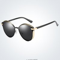 BARCUR Polarized Sunglasses Women  Round Sun Glass for Women Ladies Female Shade Lunette De Soleil Femme