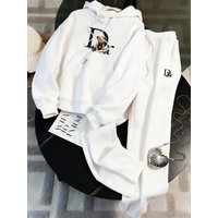 Stylish Printed Lounge Set – Zip Up Hoodie & Matching Jogger Pants 