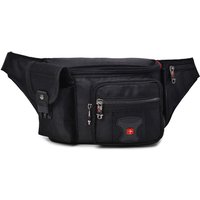 Swiss Multi function Oxford Waist Casual Funny Pack Male Multi pocket Money Pouch Belly Bag