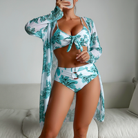 Clothing Fashion High End Sexy Printed Bikini BIKINI Three Piece Swimsuit