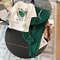 sports casual running stylish tops pants two piece suit