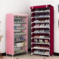 Metal Shoe Rack – 6 8 Tier Adjustable Shoe Organizer Modern Design Space Saving Assembly