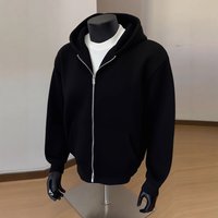 Old Cardigan Sweater Spring Autumn Cleanfit Double ended Zipper Jacket American Hoodie