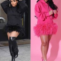 Clothing Beauty Hooded Sweatshirt Pure Craft Feather Style Plus