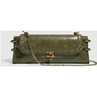 Women's Bags Fashion Trend One Shoulder Lock Bronze Gold Crossbody Bag Shoulder Bag Clutch Bag Underarm Bag Chain Women's Bag