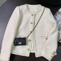 Women's Clothing Short Style Small Temperament Celebrity Tweed Jacket