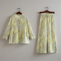 Clothing Summer Style Printing Shirt Loose Trousers Suit