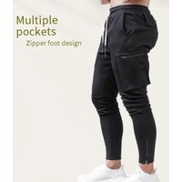 Tactical Cargo Pants – Slim Fit Workout Joggers Pockets 
