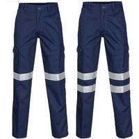 Clothing Reflective Strip Work Pants Construction Workers Underground Engineering Dock Labor Protection Pure Cotton Work Clothes