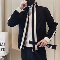Spring Autumn Casual Jacket Trendy Brand Handsome Top Rascal Handsome blocked Slimming Street Explosion Jacket