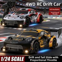 High Speed RC Remote Control Car 4WD GTR Drift Toy LED Lights Frequency Racing Vehicle