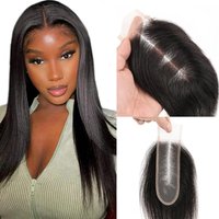 2x6 Lace Closure Straight 100% Human Hair Kim K Middle Part Closure Straight HD Transparent Lace Closure 2x6 Human Hair Kim K Closure 16inch