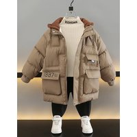 Foreign Trade Plush Down Cotton Jacket Winter Clothes Thick Cotton Coat