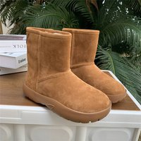 Women's Winter Thickened Warm Snow Boots Northeast Cotton Waterproof Non-slip Short Boots For Beach And Outdoor Sandals