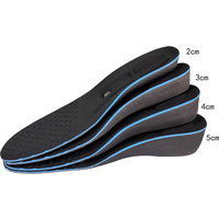 Invisible Inner Booster Insole Pink GEL 3CM Booster Insole Memory Foam Insole