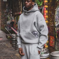 Clothing Street Style Personalized CD Pattern Printed Pocket Design Hoodie Sweatshirt Sweatpants Wholesale Set Hoodie Y2K Trend