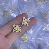 Luxury Brand Four-leaf Clover Earrings Luxury Jewelry Ladies New Trend Luxury Earrings
