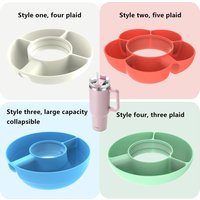 Water Bottle & Cup Accessories Shaker Bottles Universal 30oz40oz Ice Cup Platter Stanley Silicone Snack Bowl Snack Platter