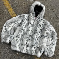  Long Plush Fur Coat – Streetwear Hooded Winter Coat Oversized Zip Up Fleece Jacket 