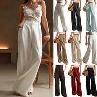 Clothing High Waist Suit Pants Casual Loose Straight Business Commuting Wide Leg Pants