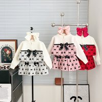 2024 Autumn Winter Sweater Suit Sweet Small Fragrance Style Two Piece Suit Foreign Trade Hot Selling Coat