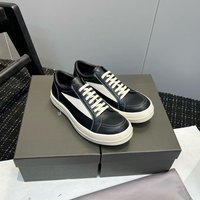 European Style Men’s 2025 Niche Milk Fragrance Couple RO Small Triangle Genuine Leather Sports Casual Shoes Women Thick