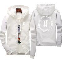 2024 Fashion Windproof Waterproof Zipper Hooded Jacket Slim Fit Personalized Design Lightweight Coat
