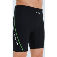 Momasong men's swimming trunks professional sun protection quick-drying long five-point swimming trunks plus fattened boxer briefs swimsuit