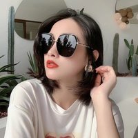 Glasses metal sunglasses sun visor sunglasses anti ultraviolet sunglasses trendy style