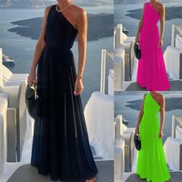 Spring Summer Fashion Solid Sleeveless Strapless MIDI Dress