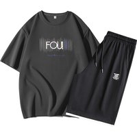 Clothing Short Sleeved T Shirt Fashion Brand Loose Breathable Two Piece Suit