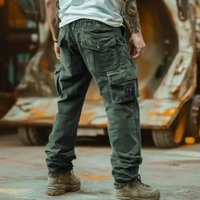 Men's Clothing Casual Overalls For Men Spring, Autumn And Pure Cotton Men's Multi Pocket American Overalls