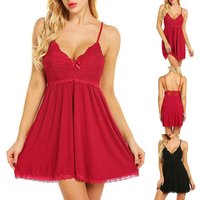 clothing lace sexy lingerie see through pajamas nightgown fat plus suspender skirt set