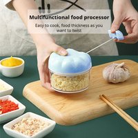 1pc Blue Pink Manual Garlic Masher Hand Pull Kitchen Household Type Garlic Blender Braised Minced Garlic Kitchen Gadgets