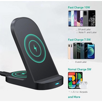 15w Fast Charging Mobile Phone Stand Multifunctional Portable Wireless Charger