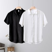 Clothing Sun Protection Outer Wear Solid Shirt Casual Loose Cotton Breathable Shirt