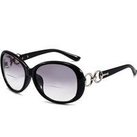 Near far double light reading glasses double ring buckle fashion sunglasses presbyopia
