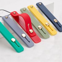 Universal Wrist Band Phone Holder iPhone Finger Grip Mobile Phone Stand Samsung Huawei Push Back Sticked Socket Bracket