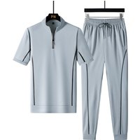 Clothing Sports Long Sleeved Suit Zipper T Shirt Trousers Casual Two Piece Suit
